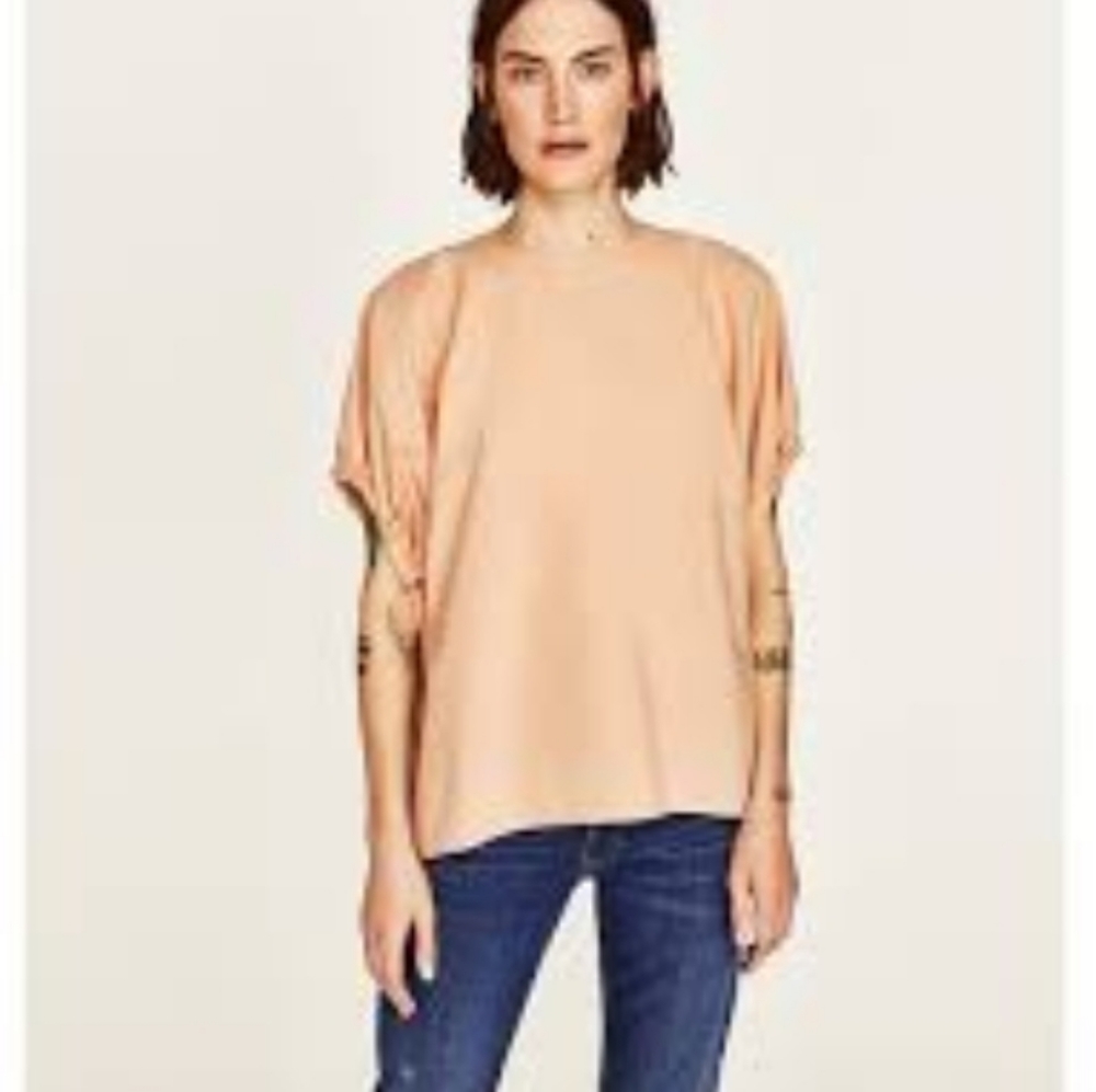 Zara poplin top